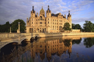 Europe, Germany, Mecklenburg-Western Pomerania, Schwerin, Schwerin Castle, built 1845 to 1857 in