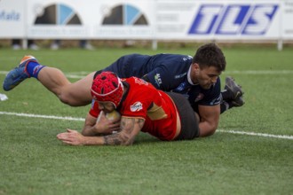 Rugby: Germany against MKS Pogon Awenta Siedlce, Poland in Heidelberg (Test match of the German