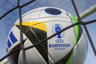 Symbolic image UEFA-EURO 2024: Close-up of the official match ball for the 2024 European Football