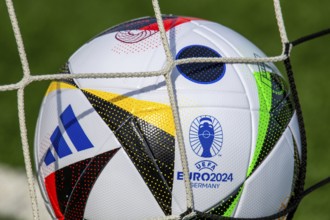Symbolic image UEFA-EURO 2024: Close-up of the official match ball for the 2024 European Football