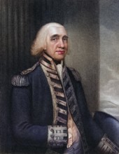 Admiral Richard Howe 1st Earl Howe 1726 to 1799 English Admiral, Historical, digitally restored