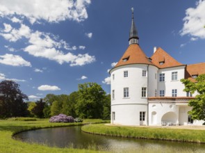 Fürstlich Drehna moated castle, Luckau, Brandenburg, Germany, Europe