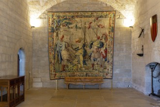 Interior design, Royal Palace Alumdaina, Palma de Majorca, Spain, Europe