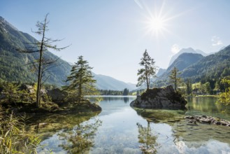 Hintersee, Ramsau, Berchtesgaden National Park, Berchtesgadener Land, Upper Bavaria, Bavaria,
