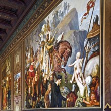 Henry III's return from Italy in 1047 by Hermann Wislicenus, mural in the Kaisersaal Goslar, Lower