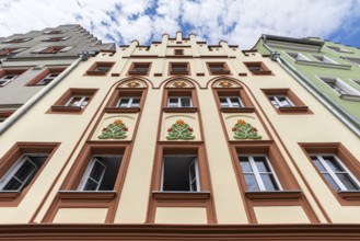 Neo-Gothic house, 18th century, Regensburg, Upper Palatinate, Bavaria, Germany, Europe