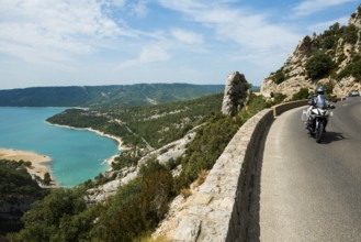 Panoramic road, Lac de Sainte-Croix, Verdon Gorge, Gorges du Verdon, Verdon Regional nature park