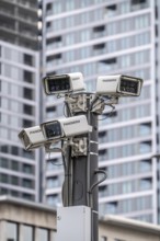 Video surveillance of public places, Panomera cameras monitor the square at Frankfurt's Hauptwache,
