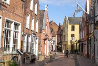 Old town, old town houses, Rathausstrasse, Leer, East Frisia, Lower Saxony