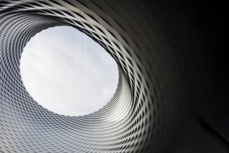 Modern architecture, new Basel Exhibition Centre building, architects Herzog and de Meuron, Basel,