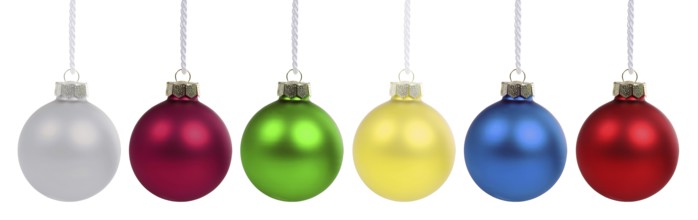 Christmas baubles Christmas decoration baubles ball cut-outs in Stuttgart, Germany, Europe