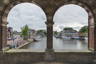 Waterpoort, architecture, canal, boats, Tor, water gate, historic, history, city trip, centre,