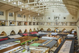 Built in 1912 in Art Nouveau style and opened in 1914, the Stuttgart market hall is now a listed