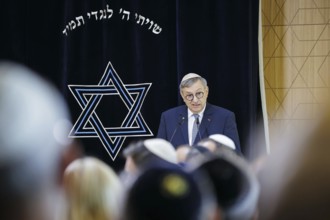 Inauguration of the synagogue centre in Potsdam. Abraham Lehrer, President of the Central Welfare