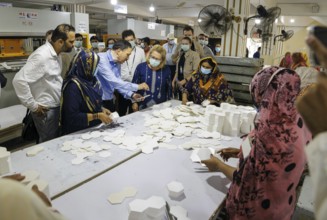 Svenja Schulze (SPD), Federal Minister for Economic Cooperation and Development, visiting Anwar