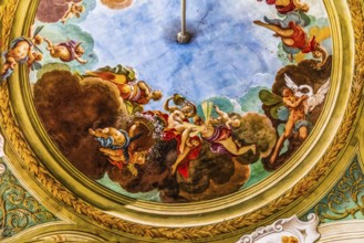 Ceiling fresco by Louis Dorigny, Spring, Love, Fame, Wealth, Opulence, Sala di Flora, 17th century