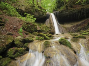 Schwarzenbach Waterfall, Baar, Canton Zug, Switzerland, Europe