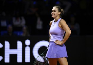 Aryna Sabalenka BLR, gesture, gesture disappointed, Tennis Ladies Porsche Cup, Grand Prix, GP,