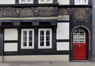 Half-timbered house, Old Town, Goslar, Harz, Lower Saxony, Germany, Europe
