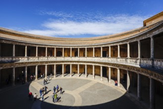 Alhambra, Palacio Carlos V, Granada, Andalusia, Spain, Europe