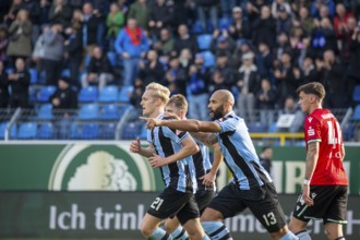 Football 3rd division, 2024/25 season, matchday 15: Waldhof Mannheim v Hannover 96 II. Picture: