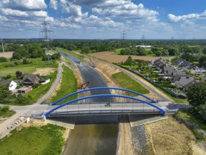 Dinslaken, Voerde, North Rhine-Westphalia, Germany, renaturalisation of the Emscher. Inlet to the