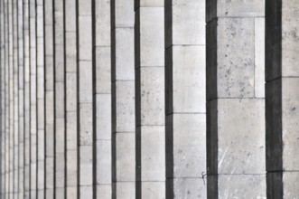 Column row, main railway station in Stuttgart, Baden-Württemberg, Germany, Europe