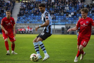 Football 3rd division, season 2024/25, matchday 32: Waldhof Mannheim vs SpVgg Unterhaching***On the