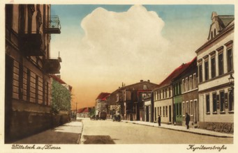 Historical postcard, picture postcard, Witttstock Dosse, Brandenburg, Germany, digitally enhanced