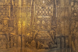 Monumental tomb slab of Bishops Ludolf and Heinrich von Bülow in Schwerin Cathedral of St Mary and