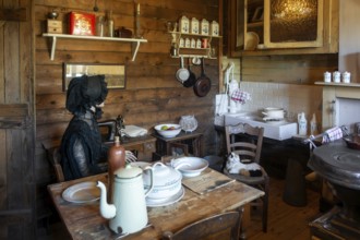 American style wooden emergency house at WW1 Memorial Museum Passchendaele 1917 about the Third