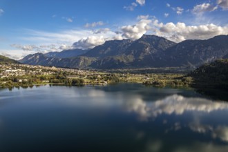 Löweneck or Levico Terme on Lago di Levico in Valsugana, Trentino, Italy, Europe