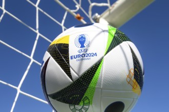 Symbolic image UEFA-EURO 2024: Close-up of the official match ball for the 2024 European Football