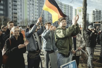 Demonstrators at the final rally of Beatrix von Storch and the AfD in the Bundestag election