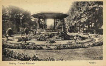 Historical postcard, picture postcard, Elberfeld Zoological Garden, today Wuppertal, North