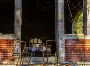 Historic buildings on the site of the former tuberculosis sanatorium in Beelitz, Brandenburg,
