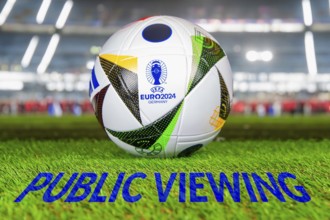 Symbolic image for public viewing of UEFA-EURO 2024: The 2024 European Championship will take place