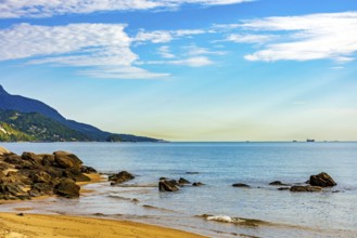 Beach in the urban area of ??the island of Ilhabela on the north coast of Sao Paulo, Ilhabela, Sao