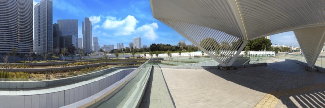 Arlozorov Train Station in Tel Aviv near financial center and business district
