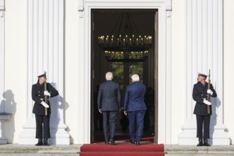 Joe Biden (46th President of the United States) is received by Frank-Walter Steinmeier (President
