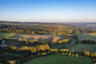 Sunrise near Steinau an der Straße, Hesse, Germany, Europe
