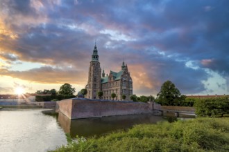 Famous Rosenborg castle, one of the most visited tourist attractions in Copenhagen