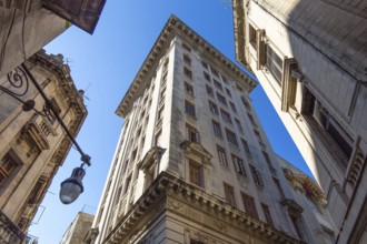 Obispo street, a scenic colorful Old Havana street in historic city center (Havana Vieja)