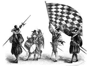 Group of piece shooting in Nuremberg, Germany, 1592, popular entertainment in the 16th and 17th