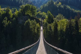 Suspension bridge in Ernen, hike, fear of heights, vertigo, courage, path, overcoming, therapy,