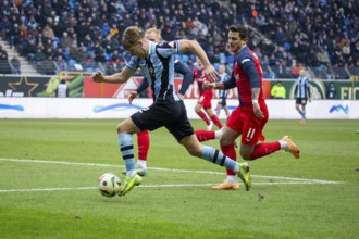 Football 3rd division, season 2024/25, matchday 24: Waldhof Mannheim vs Hansa Rostock***Dynamic