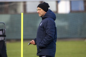 Bernhard Trares at SV Waldhof Mannheim training session