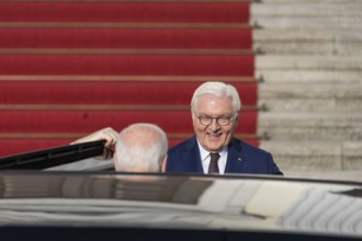 Joe Biden (46th President of the United States) is received by Frank-Walter Steinmeier (President