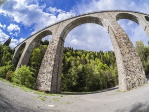 Viaduct Ravennabridge, near Hinterzarten, Black Forest, Ravenna gorge, Baden-Württemberg, Germany,