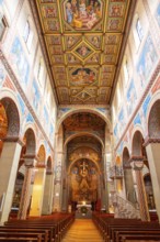Interior of St. Mary's Church in the old town of Gengenbach in the Black Forest, Germany, Europe